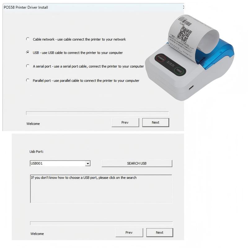 Windows 10 တွင် thermal printer driver ကို မည်သို့ထည့်သွင်းရမည်နည်း။